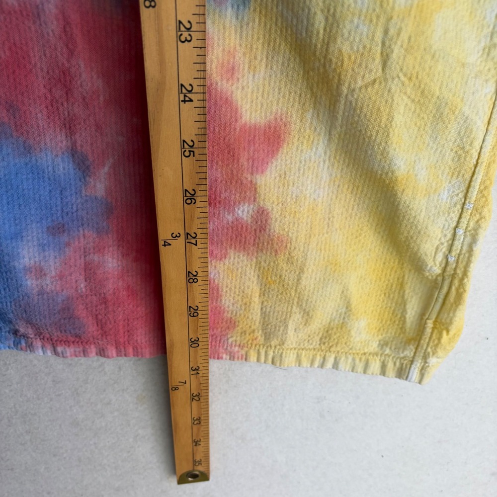 Polo Ralph Lauren Seersucker Camp Shirt Button Up Mens 2XB Multi Tie Dye - Picture 7 of 7